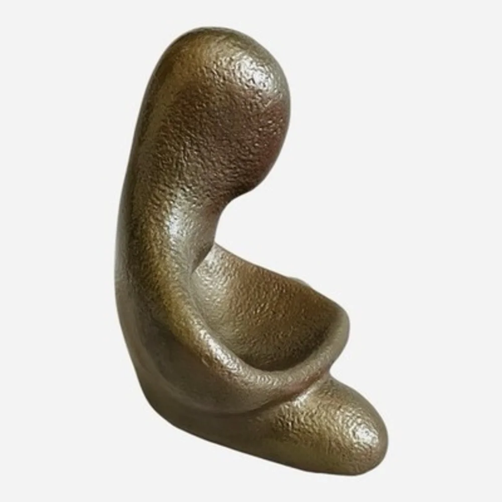 Abstract Clay Mother Goddess Sculpture Fertility Symbol Modern Art Figurine 4x6